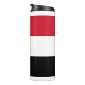 Thermische Tumbler met vlag van Egypte Thermosbeker (Geroteerd rechts)