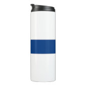 Thermische Tumbler met vlag van Finland Thermosbeker (Geroteerd rechts)