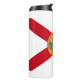 Thermische Tumbler met vlag van Florida, Verenigde Thermosbeker (Gedraaid links)