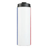 Thermische Tumbler met vlag van Frankrijk Thermosbeker (Voorkant)