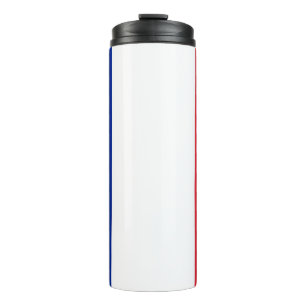 Thermische Tumbler met vlag van Frankrijk Thermosbeker