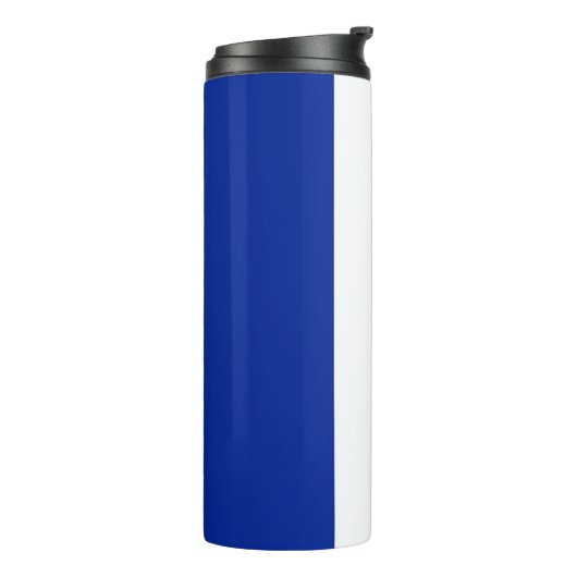 Thermische Tumbler met vlag van Frankrijk Thermosbeker (Gedraaid links)