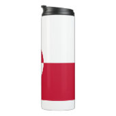 Thermische Tumbler met vlag van Groenland Thermosbeker (Geroteerd rechts)