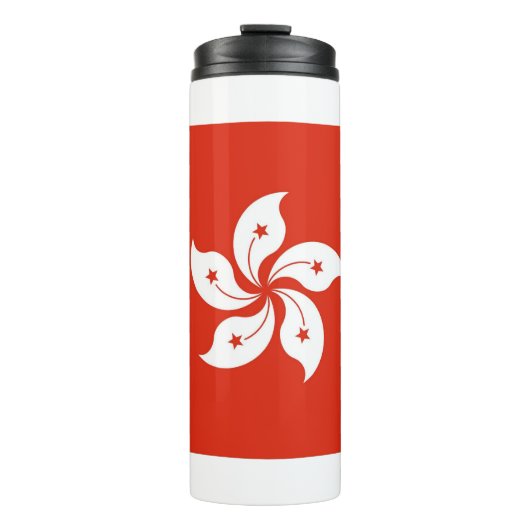 Thermische Tumbler met vlag van Hong Kong Thermosbeker (Voorkant)