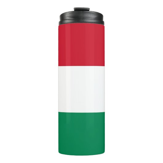 Thermische Tumbler met vlag van Hongarije Thermosbeker (Voorkant)