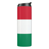 Thermische Tumbler met vlag van Hongarije Thermosbeker (Gedraaid links)
