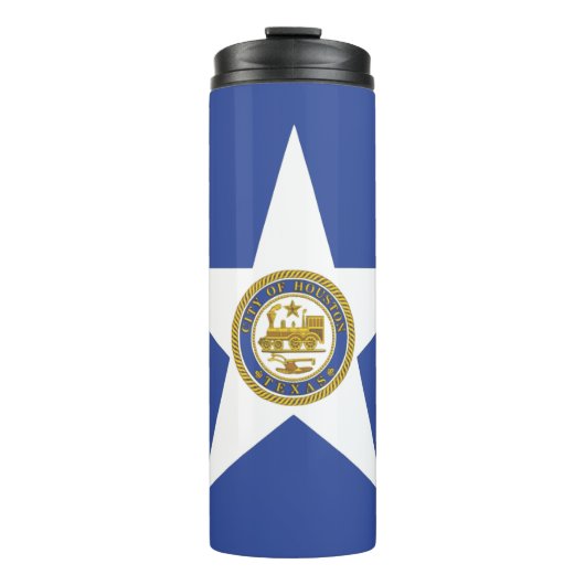 Thermische Tumbler met vlag van Houston Thermosbeker (Voorkant)