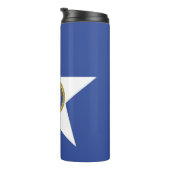 Thermische Tumbler met vlag van Houston Thermosbeker (Geroteerd rechts)