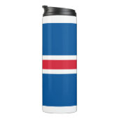 Thermische Tumbler met vlag van IJsland Thermosbeker (Geroteerd rechts)