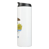 Thermische Tumbler met vlag van Illinois, Verenigd Thermosbeker (Geroteerd rechts)