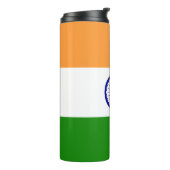 Thermische Tumbler met vlag van India Thermosbeker (Gedraaid links)