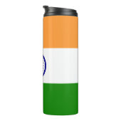 Thermische Tumbler met vlag van India Thermosbeker (Geroteerd rechts)