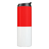 Thermische Tumbler met vlag van Indonesië Thermosbeker (Gedraaid links)