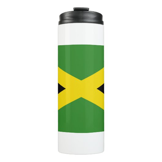Thermische Tumbler met vlag van Jamaica Thermosbeker (Voorkant)