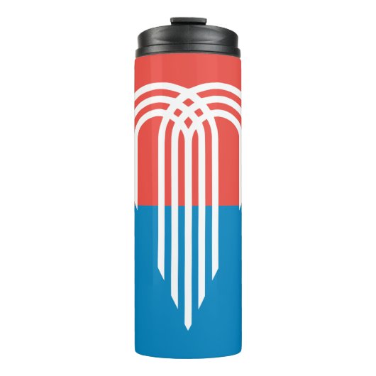 Thermische Tumbler met vlag van Kansas City Thermosbeker (Voorkant)