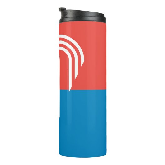 Thermische Tumbler met vlag van Kansas City Thermosbeker (Geroteerd rechts)