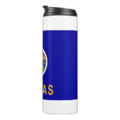 Thermische Tumbler met vlag van Kansas, Verenigde  Thermosbeker (Geroteerd rechts)