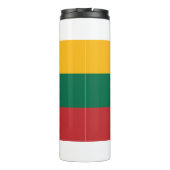 Thermische Tumbler met vlag van Litouwen Thermosbeker (Achterkant)