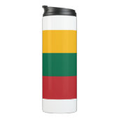 Thermische Tumbler met vlag van Litouwen Thermosbeker (Geroteerd rechts)