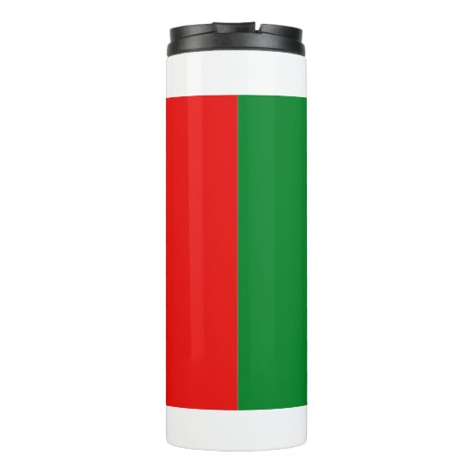 Thermische Tumbler met vlag van Los Angeles, Veren Thermosbeker (Achterkant)