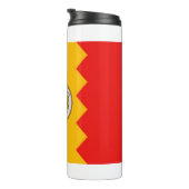 Thermische Tumbler met vlag van Los Angeles, Veren Thermosbeker (Geroteerd rechts)