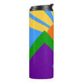 Thermische Tumbler met vlag van Manitou Springs, V Thermosbeker (Gedraaid links)