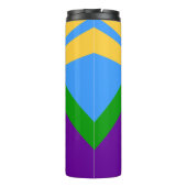 Thermische Tumbler met vlag van Manitou Springs, V Thermosbeker (Achterkant)