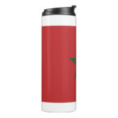 Thermische Tumbler met vlag van Marokko Thermosbeker (Gedraaid links)