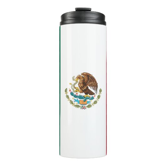 Thermische Tumbler met vlag van Mexico Thermosbeker (Voorkant)