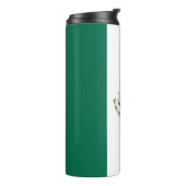 Thermische Tumbler met vlag van Mexico Thermosbeker (Gedraaid links)