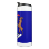 Thermische Tumbler met vlag van Michigan, Verenigd Thermosbeker (Geroteerd rechts)