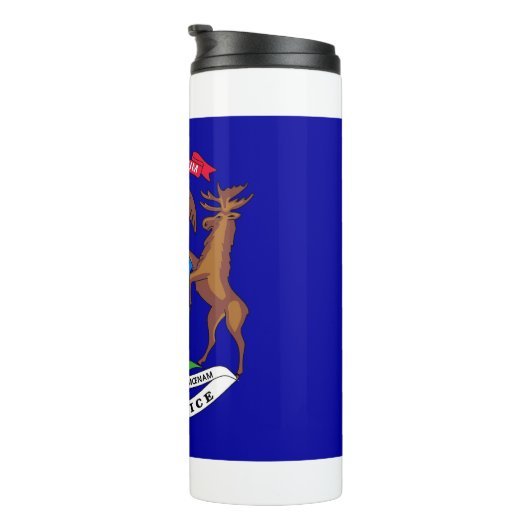 Thermische Tumbler met vlag van Michigan, Verenigd Thermosbeker (Geroteerd rechts)