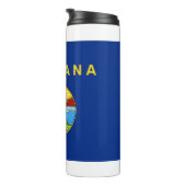 Thermische Tumbler met vlag van Montana, Verenigde Thermosbeker (Geroteerd rechts)