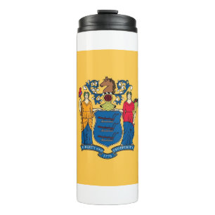 Thermische Tumbler met vlag van New Jersey, Vereni Thermosbeker