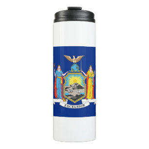 Thermische Tumbler met vlag van New York, Verenigd Thermosbeker