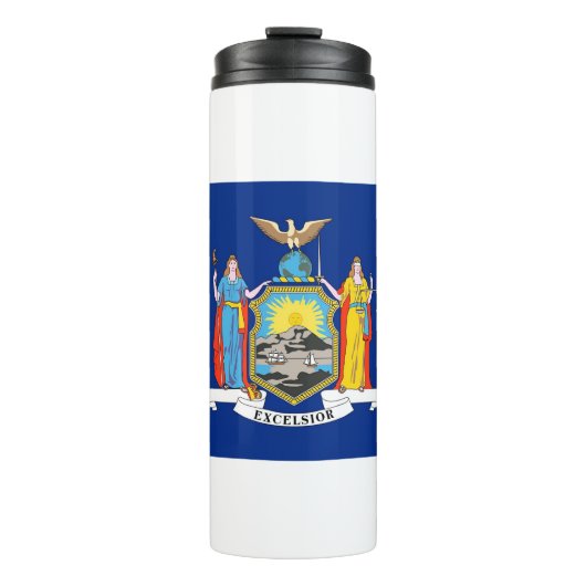 Thermische Tumbler met vlag van New York, Verenigd Thermosbeker (Voorkant)