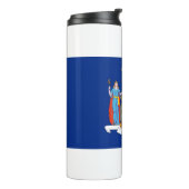Thermische Tumbler met vlag van New York, Verenigd Thermosbeker (Gedraaid links)