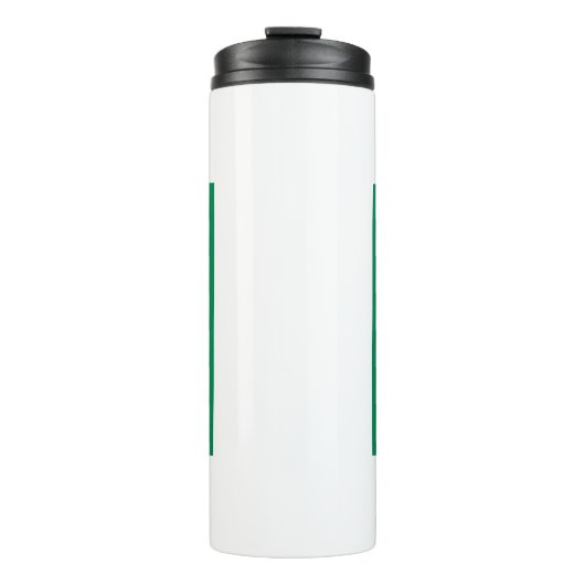Thermische Tumbler met vlag van Nigeria Thermosbeker (Voorkant)