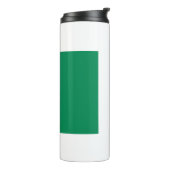 Thermische Tumbler met vlag van Nigeria Thermosbeker (Gedraaid links)