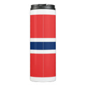 Thermische Tumbler met vlag van Noorwegen Thermosbeker (Achterkant)