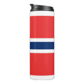 Thermische Tumbler met vlag van Noorwegen Thermosbeker (Geroteerd rechts)