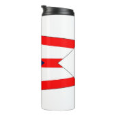 Thermische Tumbler met vlag van Ohio, Verenigde St Thermosbeker (Geroteerd rechts)