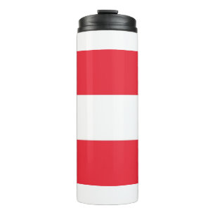 Thermische Tumbler met vlag van Oostenrijk Thermosbeker