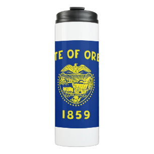 Thermische Tumbler met vlag van Oregon, Verenigde Thermosbeker