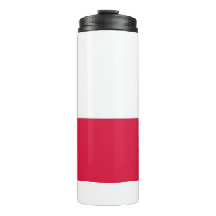Thermische Tumbler met vlag van Polen Thermosbeker