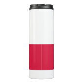 Thermische Tumbler met vlag van Polen Thermosbeker (Achterkant)