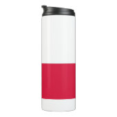 Thermische Tumbler met vlag van Polen Thermosbeker (Geroteerd rechts)