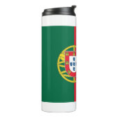 Thermische Tumbler met vlag van Portugal Thermosbeker (Gedraaid links)