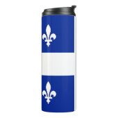 Thermische Tumbler met vlag van Quebec Thermosbeker (Gedraaid links)
