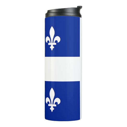 Thermische Tumbler met vlag van Quebec Thermosbeker (Gedraaid links)